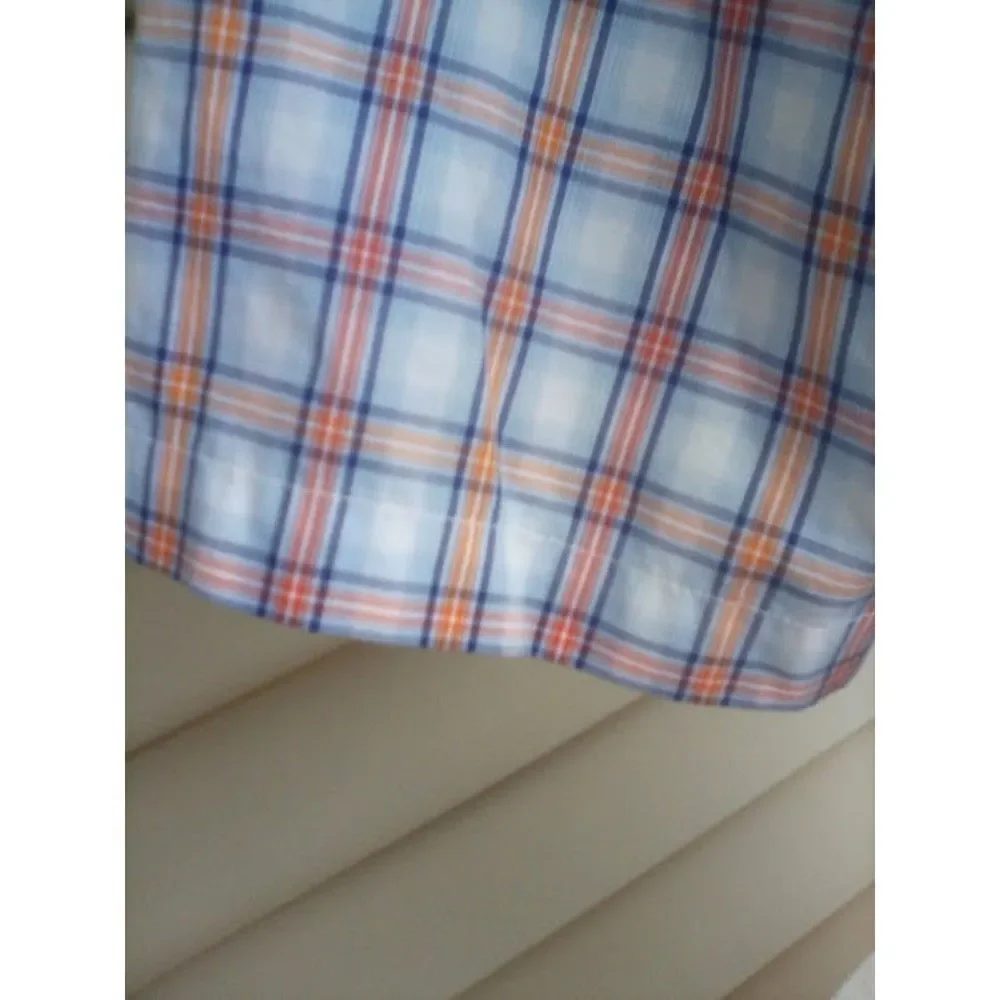 Wrangler Men's Shirt Vintage 90s Plaid Western Short Sleeve New Without Tags L